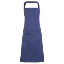 Premier Ladies/Womens Colours Bip Apron With Pocket / Workwear (Marine Blue) - Blue - View 1