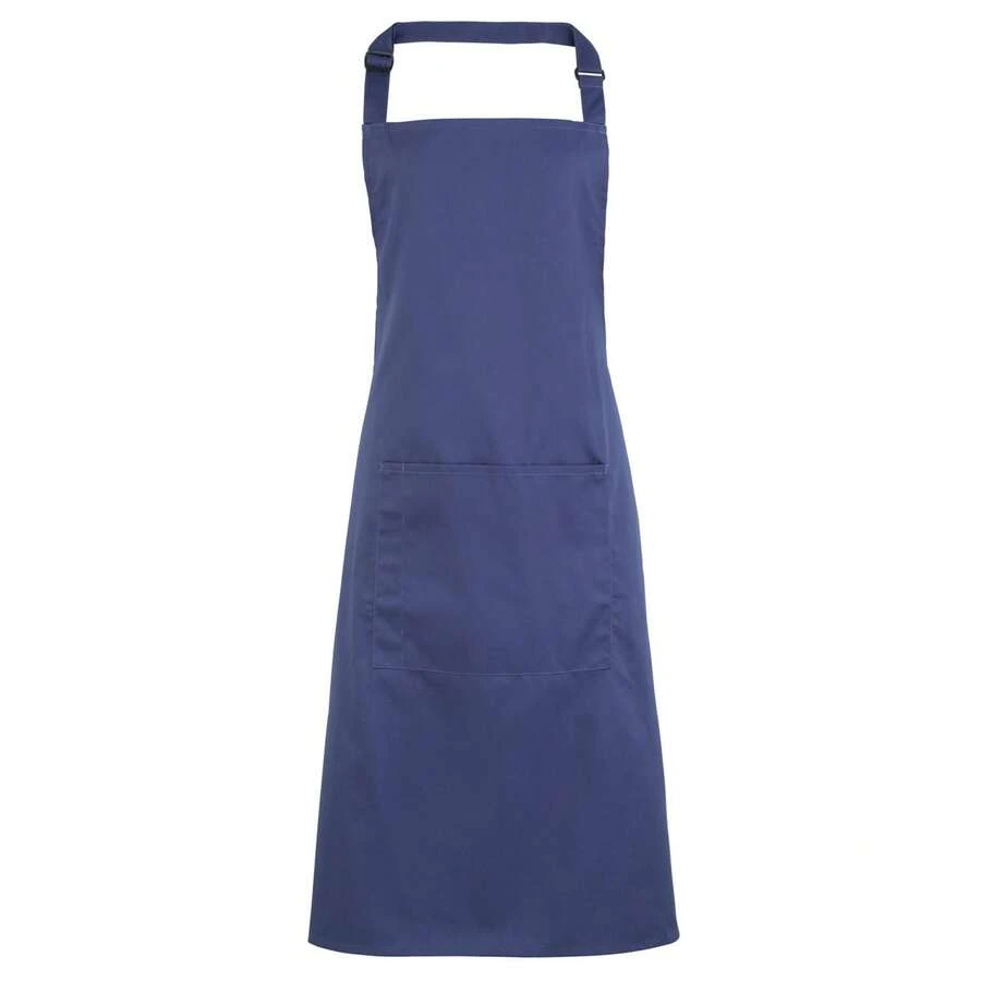 Premier Ladies/Womens Colours Bip Apron With Pocket / Workwear (Marine Blue) - Blue - View 1
