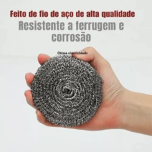 Brilhus Miếng bọt biển rửa chén đa năng hai mặt bằng thép không gỉ, Nhà bếp, Phòng tắm, Nhà, Nhà cung cấp đồ gia dụng - Bạc - Xem 2