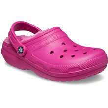Crocs Classic Lined 203591-6SV Clog Men 12 Pink Fuchsia Fun Comfort Casual Shoes - Hồng - Xem 1