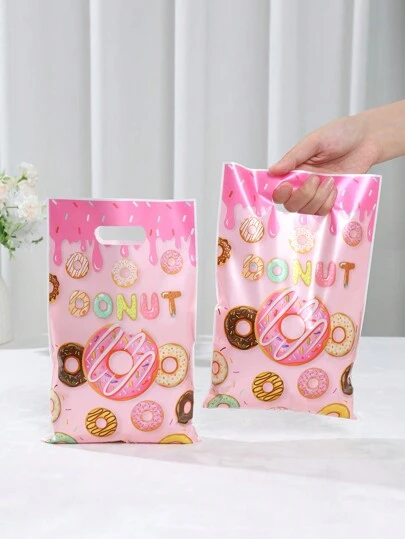 10/25 st. munkpresenter, handhållen presentpåse till födelsedagsfest med munktema, presentförpackningstillbehör för flera ändamål, munkförpackningspåse, festpresenter, munkdekoration, presentpåse till babeshowerfest, festdekoration, köksdekoration, köksförpackningstillbehör, sommartillbehör, födelsedagspresentförpackningspåse, födelsedagsdekoration, godispåse till födelsedagsrum