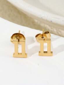 1 paire de boucles d'oreilles à tige numériques minimalistes personnalisées, boucles d'oreilles numérotées personnalisées, boucles d'oreilles numériques simples pour femmes, cadeau pour anniversaire, Saint-Valentin, Noël
