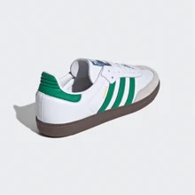 Adidas Originals Adidas Samba OG Premium Sneakers, Timeless Retro Trainers In Fall Tones, Leather & Suede Construction, Low-Top Casual Sneaker For Outdoor, Sports, Sambas For School And Work, Daily Shoes For Skate Outfit - 綠色 - 查看 7