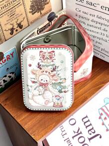 1pc Colorful Cute Portable Tin Box For Candy, Tea, Storage, Desk Snacks, Wedding Favor Packaging, Home Decor, Daily Storage, Gift Box And Holiday Gifts - Multicolor - View 17