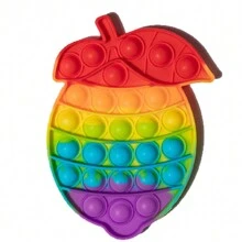 1PC Dinosaur Pop Fidget Toys, Bộ đồ chơi khủng long Popper cầu vồng bằng silicon, Đồ chơi bóp cảm giác giúp giảm căng thẳng cho người lớn, Túi đựng quà, Quà tặng tiệc sinh nhật, Kiểu dáng và màu sắc ngẫu nhiên - Nhiều màu - Xem 22