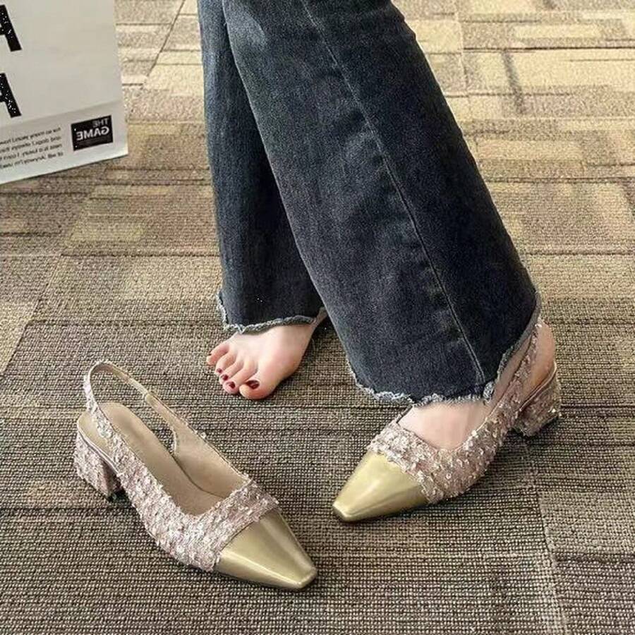 Women's Mary Jane High Heel Shoes, Retro Style Pumps, Chunky Heel, 2024