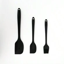 1PC/2PCS/3PCS Silicone Scraper Baking Cream Spatula High-Temperature Resistant Cake Scraper Integrated Butter Scraper