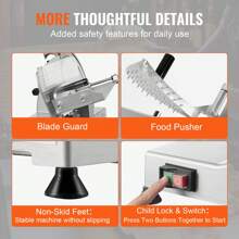 Meat Slicer, 340W Electric  Food Slicer With 10" SUS420 Stainless Steel Blade And Built-In Sharpening Stone, 0-0.6 Inch Adjustable Thickness For Commercial And Home Use, Cut Meat And Cheese - US A Type Plug(110-127V) - View 6