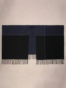 Women's Shawl Wrap Poncho Warm Cape Cardigan Shawls For Fall Winter - Multicolor - View 5