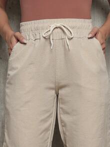 Women's Linen Wide Leg Pants Casual Stylish