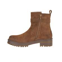 Sacramento - Women's Lace-Up Ankle Boots With Chunky Outsole, Twin Straps, And Buckles By JO&JOE