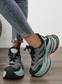 Extra Thick Sole Chunky Sneakers Women, Running Shock Absorbing Lightweight Athletic Shoes, Casual Outdoor Footwear, New Autumn Style