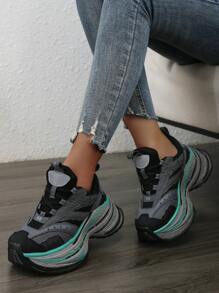 Extra Thick Sole Chunky Sneakers Women, Running Shock Absorbing Lightweight Athletic Shoes, Casual Outdoor Footwear, New Autumn Style