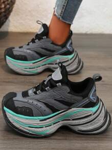 Extra Thick Sole Chunky Sneakers Women, Running Shock Absorbing Lightweight Athletic Shoes, Casual Outdoor Footwear, New Autumn Style