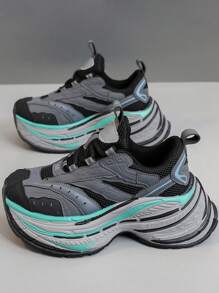 Extra Thick Sole Chunky Sneakers Women, Running Shock Absorbing Lightweight Athletic Shoes, Casual Outdoor Footwear, New Autumn Style