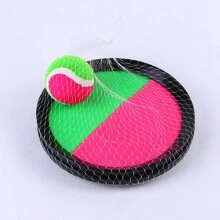 1 pieza Juego de pelotas pegajosas con paleta, diana pegajosa, bola de palma adhesiva - Multicolor - Ver 5