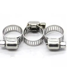 Pack Of 4 Carbon Steel Hose Clamps Immediate Shipping - Silver - View 2
