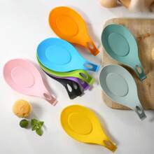 YORROSSI 矽膠湯匙架,鍋蓋支架適用於廚房用具,耐熱工具(套裝的2) - 軍綠色 - 查看 1