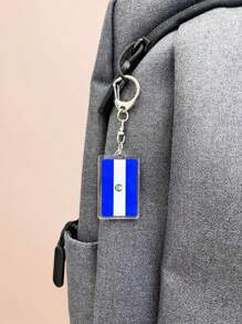 1/6 piezas Llaveros de acrílico con banderas nacionales, llaveros casuales con banderas de países de América Central como El Salvador, Guatemala, República Dominicana, Honduras, recuerdos para fans, accesorios para mochila, coche, bolso, escuela, accesorios góticos y Y2K, ideas de regalo para el Día del Maestro, Navidad, con soporte para tarjeta de identificación - Multicolor - Ver 7