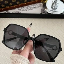 Lentes De Sol Diseño Clásico Protección Total Hombre Y Mujer - Negro - Ver 4