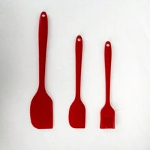 1PC/2PCS/3PCS Silicone Scraper Baking Cream Spatula High-Temperature Resistant Cake Scraper Integrated Butter Scraper