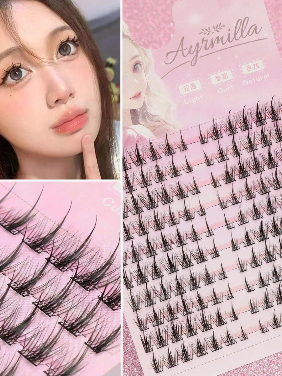 AYRMILLA 5-13mm 10 hàng 140 bó dung tích lớn Lông mi giả Fairy Essential Lông mi giả đơn lẻ Uốn cong tự nhiên Mô phỏng Lông mi đơn lẻ Dụng cụ ghép lông mi chuyên nghiệp Dụng cụ trang điểm mắt Lông mi giả nguyên khối Cụm lông mi, Cụm lông mi, Lông mi riêng lẻ, Lông mi, Lông mi giả