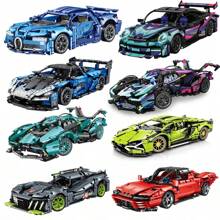 Race Cars Building Sets MOC Remote Control Building Blocks Cool Collectible Model Car Kits Building Toys - No Original Box - View 2