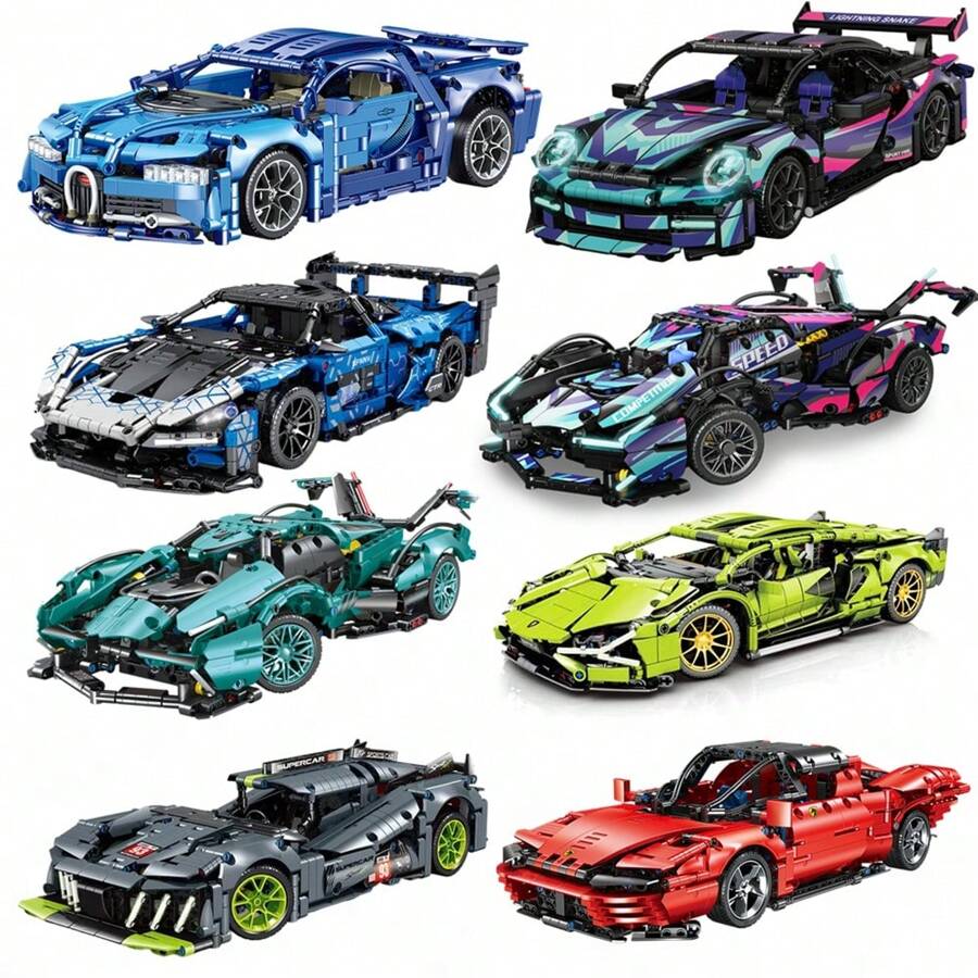 Race Cars Building Sets MOC Remote Control Building Blocks Cool Collectible Model Car Kits Building Toys