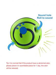 宠物训练和咀嚼玩具球，适用于猫和狗的自发喵球，无需电池 - 彩色 - 查看 5