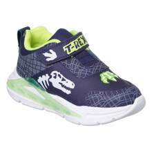 Footz. Boys' Self-Adhesive Sneakers With Comfortable Led Light Navy Blue - 藏蓝色 - 查看 3