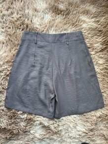 Plain Bermuda Shorts In Marrant Fabric - Gris - Ver 2