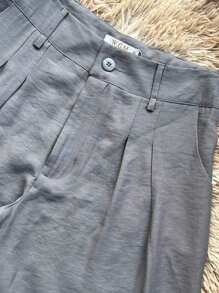 Plain Bermuda Shorts In Marrant Fabric - Gris - Ver 3