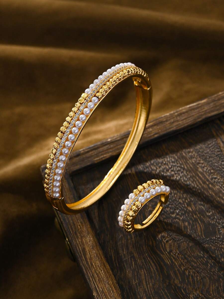 新款女士手链、戒指和首饰套装，具有波西米亚风格和 Crush 系列，适合日常佩戴和节日礼物 - 查看 1