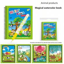 Children's DIY Magical Water Painting Notebook Cross Border Magical Water Painting Notebook Baby Graffiti Coloring Book Toy Water Painting Album - Multicolor - View 8