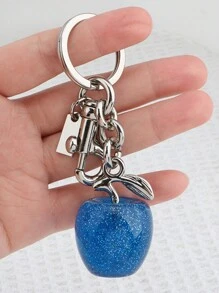 1 Piece Of Oversized Apple Keychain Pendant - Bag Charm Pendant - A Good Choice As A Halloween And Christmas Holiday Gift - Oversized Cherry Pendant - Fashionable Apple Pendant Accessories Ladies Bag Car Accessories School