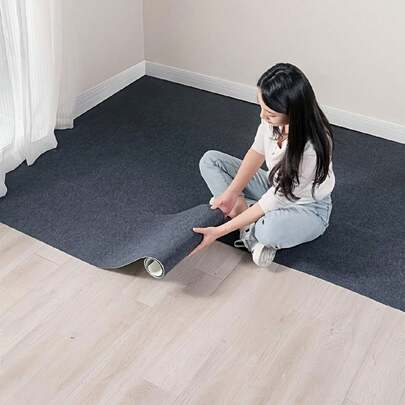 半卷自粘地毯，复古3D纹理防滑无纺布地垫，加厚SXP自粘地毯，自粘隔热可剥离地毯，适用于玄关、客厅、餐厅、门廊和家居装饰，家居装饰贴纸，卧室装饰，房间装饰，房间装饰用品，家居装饰，庭院装饰，家居装饰品，15.7*39.37/78.7/118.11英寸