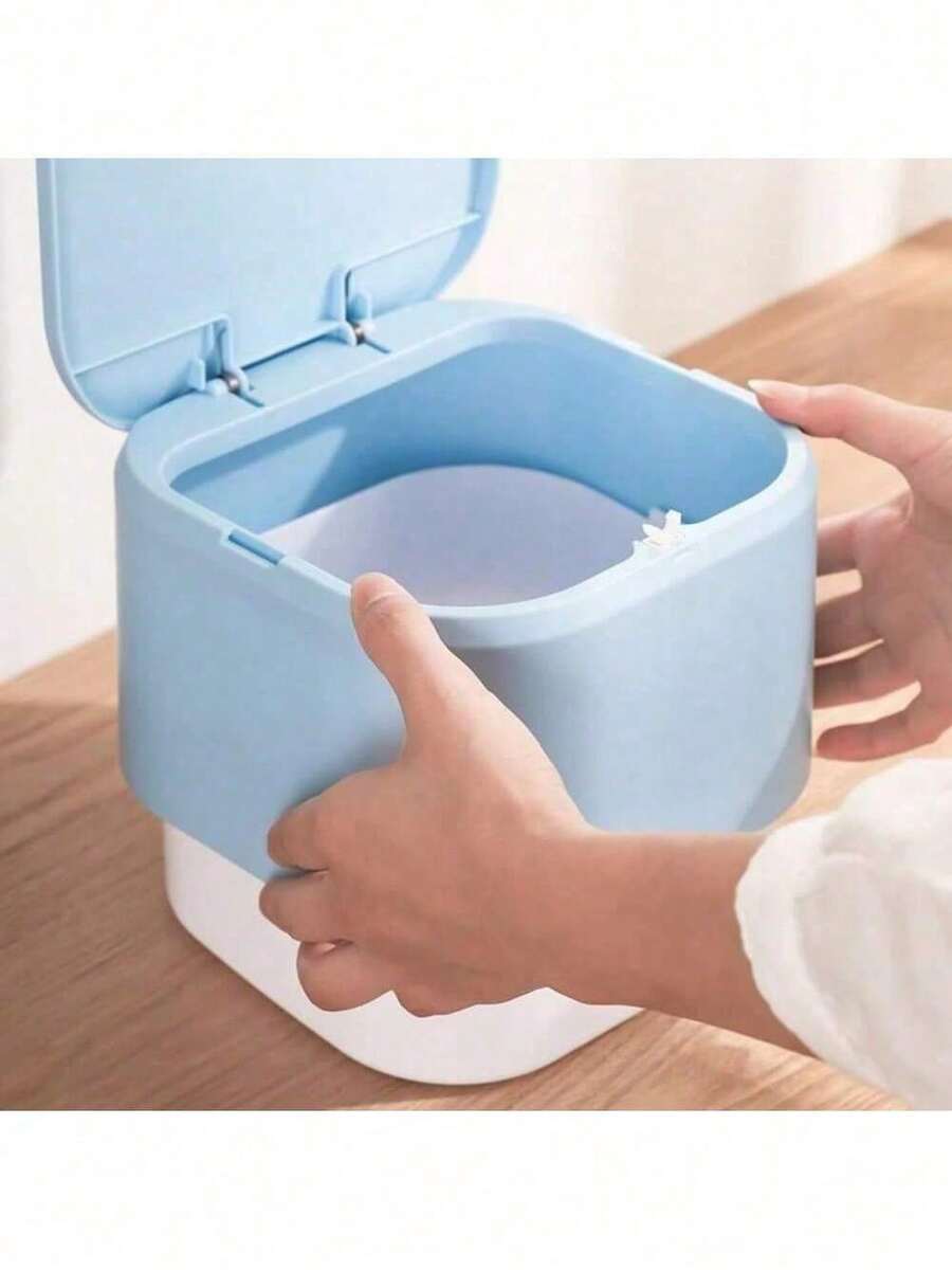 Mini DoubleLayer Waste Bins MultiFunction Living Room Desktop