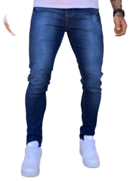Calça Denim Masculina com Elastano Modelagem Slim Fit Casual Confortável Básica