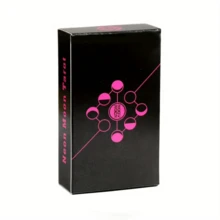 Cartas de Tarot Luna Neón, Cartas de Adivinación para Entretenimiento, Cartas de Adivinación del Destino, Cartas de Tarot y Varias Opciones de Cartas de Tarot, Baraja de Cartas de Tarot Creativa Adecuada para Principiantes - Negro - Ver 4