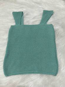 TRICOZHU TRICO-ZHU Cropped Tricot Modal / Cropped Tank Top / Trico Tank Top / / Blogger Fashion / Shipping 24hrs 2024 - Màu xanh Ô liu - Xem 1