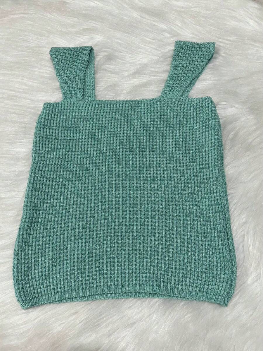 TRICOZHU TRICO-ZHU Cropped Tricot Modal / Cropped Tank Top / Trico Tank Top / / Blogger Fashion / Shipping 24hrs 2024 - Màu xanh Ô liu - Xem 1