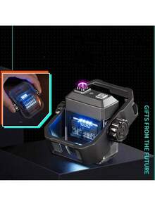 Charging Electric Lighter Mechanical Alloy Rotary Gyroscope Decompres - 1 - 查看 3