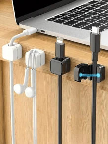 3pcs Magnetic Cord Holder Cable Clips Appliance Cord Organizer Adhesive Cable Management Wire Phone USB Charger Cable Holder Keeper Organizer For Desk Cable Management Strong Adhesive Wire Cord Holder Keeper For Home Office Car Wall Nightstand Desk Cable Cord Organizer Travel Essentials