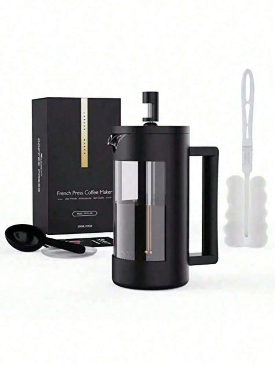 French Press Coffee Maker, Camping Plastic Glass French Coffee Press
