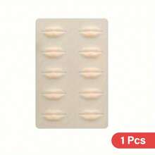 JC TATTOO 1/3/5pcs Tattoo Full Face Three Lips Five Pairs Silicone Mouth Practice Skin Faux Skin Makeup Silicone Learning Fake Skin Tattoo Beginner Practice Skin Suitable For Tattoo Beginners And Tattoo Artists. - Khaki - View 20