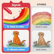 12 Packs Twistable Art Supply Crayons Set Smooth Easy Glide Gel Crayons Bright, Blendable Washable - 12 Color - View 7