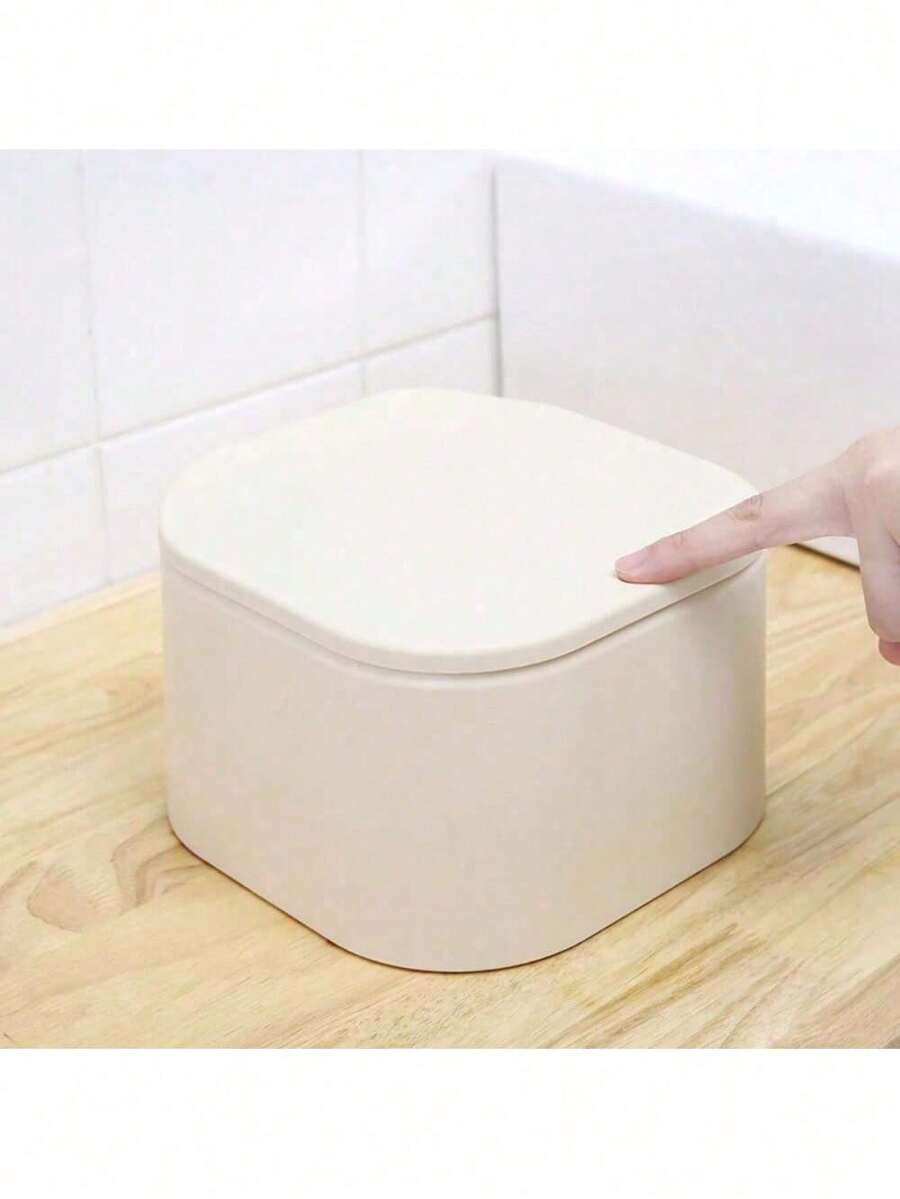 Mini DoubleLayer Waste Bins MultiFunction Living Room Desktop