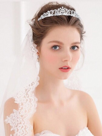 1 件女士皇冠女孩婚礼皇冠公主皇冠婚礼舞会生日皇冠万圣节发饰