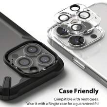 2 Stücke/Set gehärtetes Glas Kamera Schutzfolie kompatibel mit iPhone 11 12 13 Pro Max, 3D hochwertig schützende Kamera Schutzabdeckung für 14 15 Plus Rückkamera, klar für 16 Pro Max