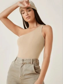 ThaiSanches Women's Suplex Mula Limp Bodysuit - 米色 - 查看 3